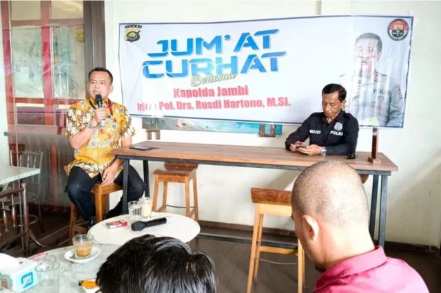 Jum’at Curhat Bersama Kapolda Jambi, Masyarakat Ngotot Selidiki Pembangunan RTH